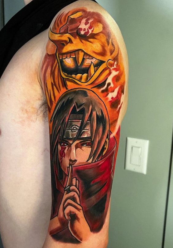 Itachi Uchiha Tattoo by DaveVeroInk by DaveVeroInk on DeviantArt